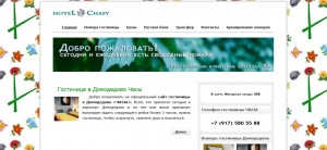 Сайт гостиницы в Домодедово
