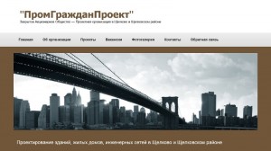 Сайт проектной организации в Щелково